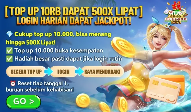 TOP UP 10RB DAPAT 500X LIPAT - LOGIN HARIAN DAPAT JACKPOT